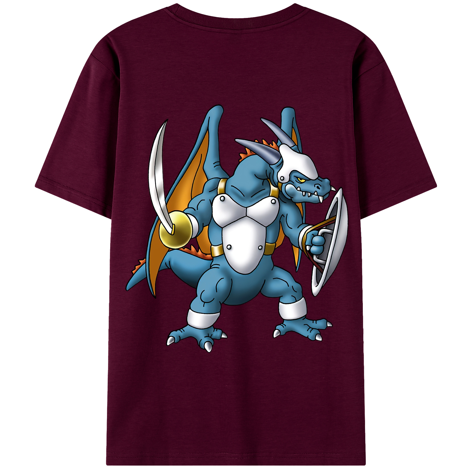 （画像用） ドラゴンクエスト Doragon Kuesuto Dragon Quest レディース半袖Tシャツ(バックプリント)
